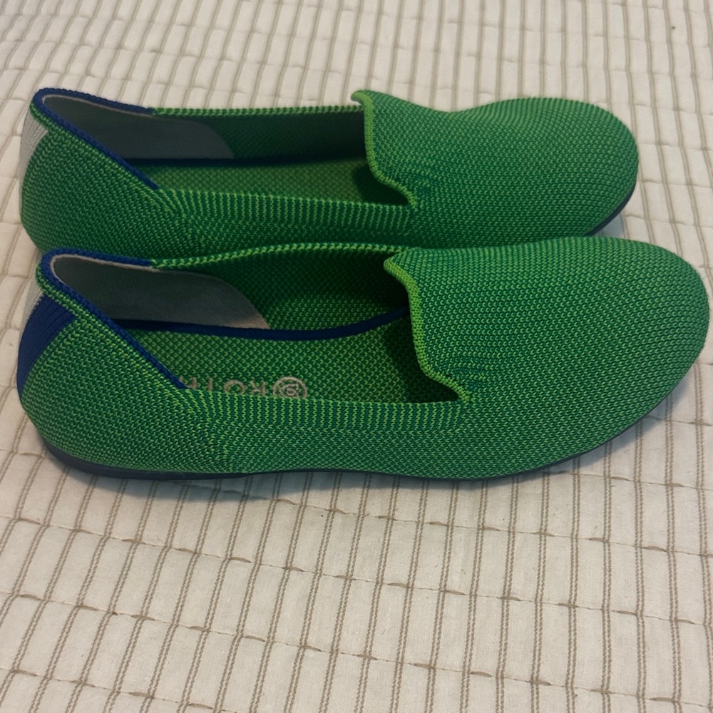 Rothy's JellybeanGreen Slip-On Flats